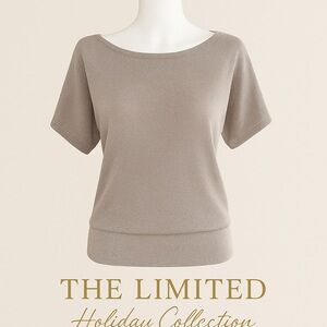 The Limited Tan Holiday Top